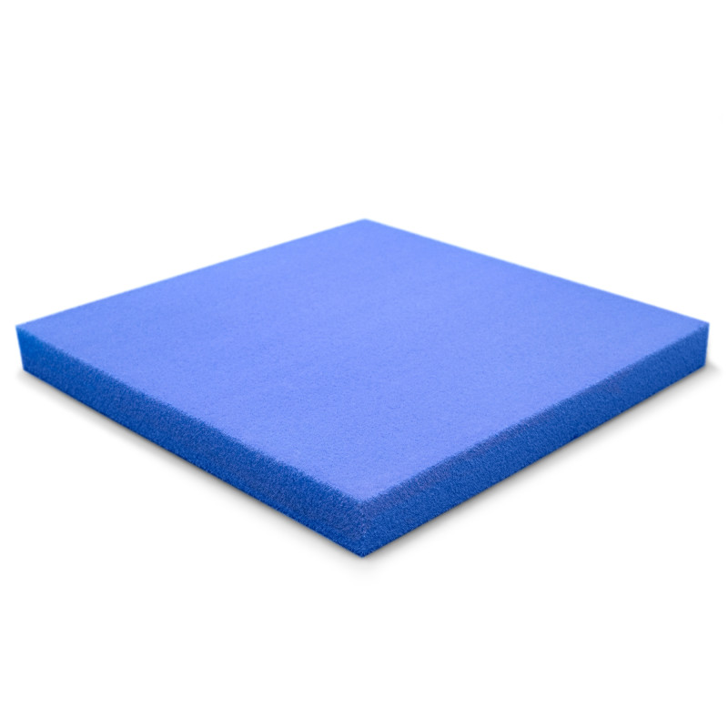 Acoustic foam panel Ecosound Pattern Velvet 60mm, 60x60cm color blue
