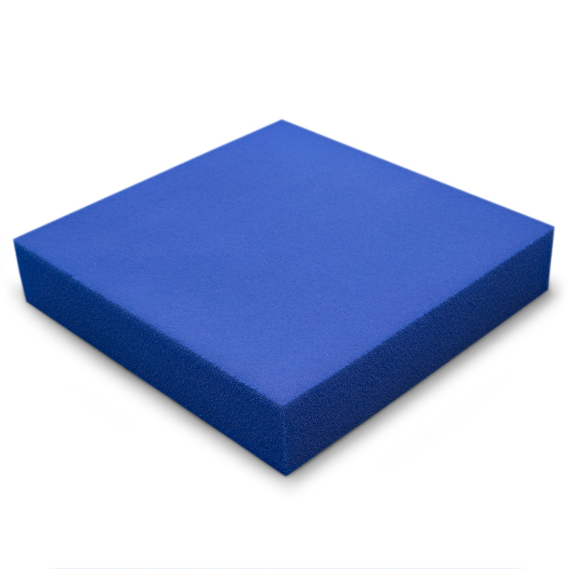 Acoustic foam panel Ecosound Pattern Velvet 60mm, 60x60cm color blue