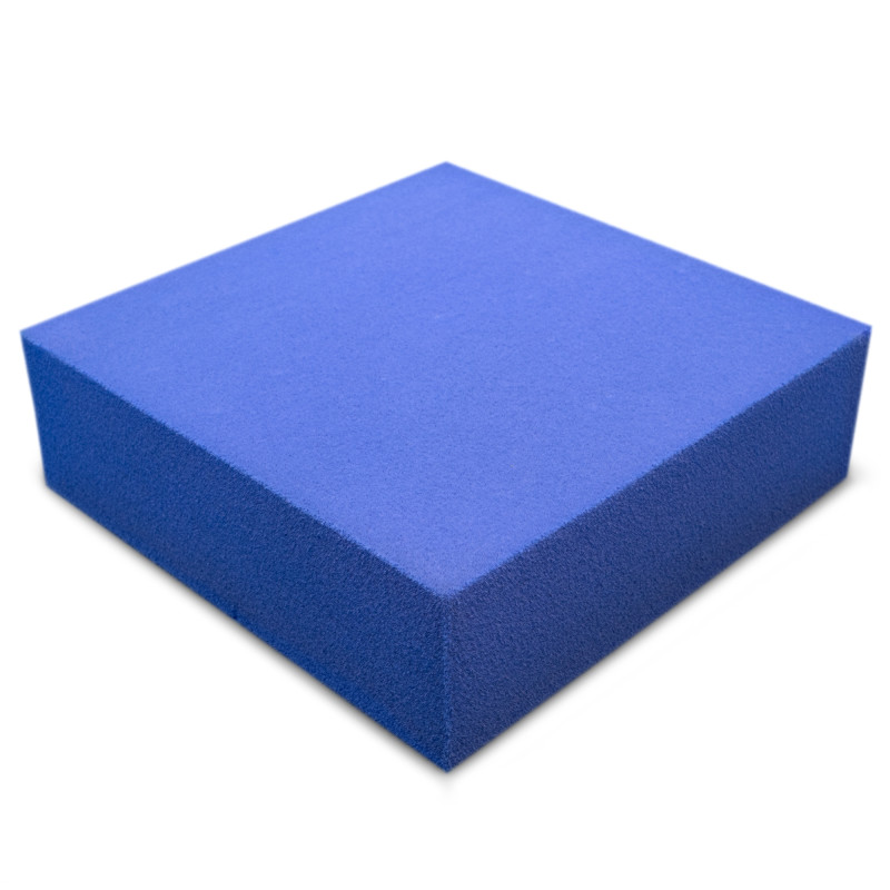Acoustic foam panel Ecosound Pattern Velvet 60mm, 60x60cm color blue