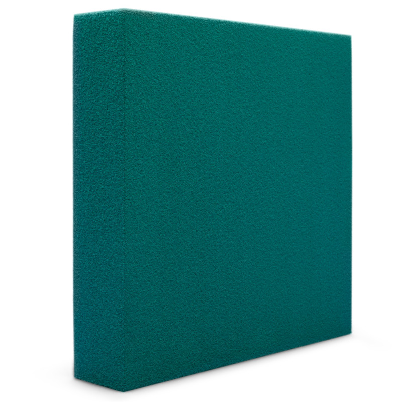 Acoustic foam panel Ecosound Pattern Velvet 60mm, 60x60cm color dark green