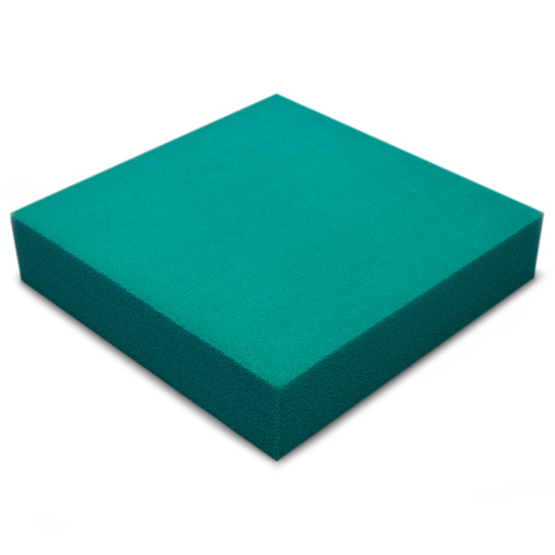 Acoustic foam panel Ecosound Pattern Velvet 60mm, 60x60cm color dark green