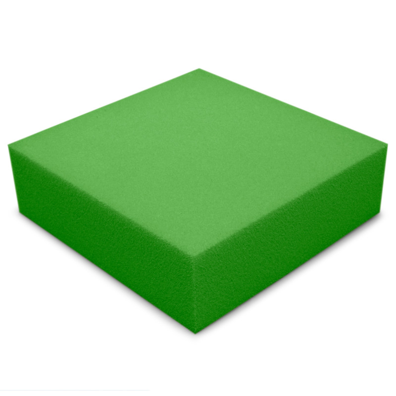 Acoustic foam panel Ecosound Pattern Velvet 60mm, 60x60cm color green