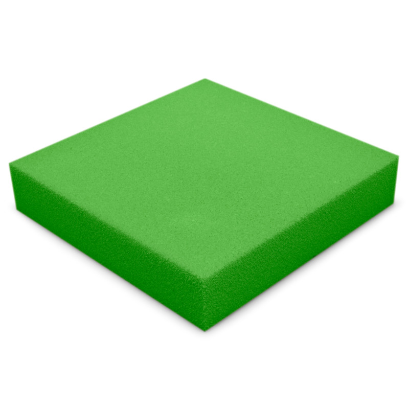Acoustic foam panel Ecosound Pattern Velvet 60mm, 60x60cm color green