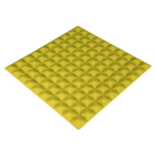 Acoustic foam panel Ecosound Pyramid Color 20 mm thick, size 50x50 cm, yellow
