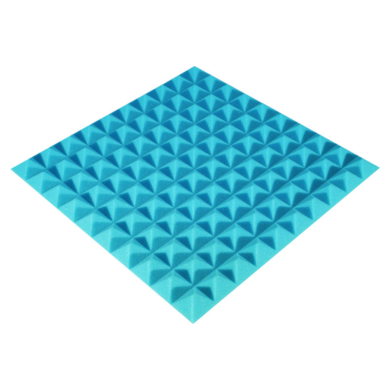 Ecosound Pyramid Color acoustic foam panel 30 mm thick, 50x50 cm, blue