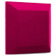 Velvet acoustic panel made of acoustic foam Ecosound Velvet Pink 25x25cm 50mm 