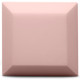Velvet acoustic panel made of acoustic foam Ecosound Velvet Rose 25x25cm 50mm Light pink color