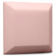Velvet acoustic panel made of acoustic foam Ecosound Velvet Rose 25x25cm 50mm Light pink color