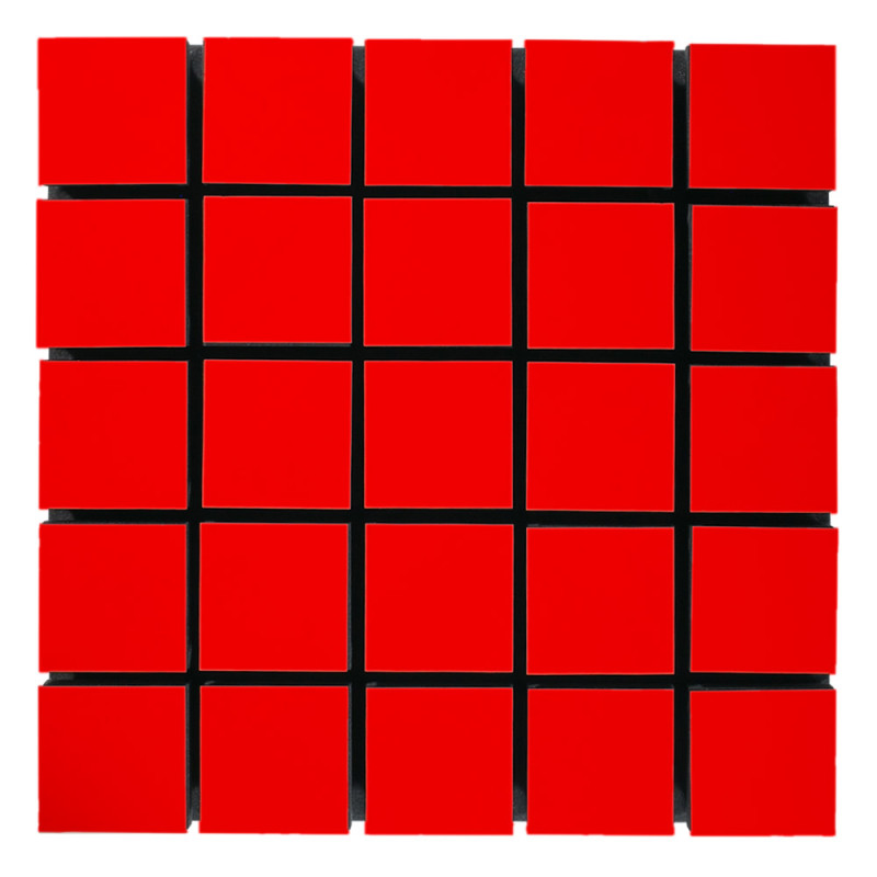 Acoustic panel Ecosound Tetras Wood Red 50x50cm 53mm 