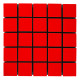 Acoustic panel Ecosound Tetras Wood Red 50x50cm 53mm 