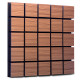 Acoustic panel Ecosound Tetras Rosewood 50x50cm 53mm color brown