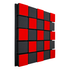 Acoustic panel Ecosound Tetras Acoustic Wood Red 50x50cm 33mm 
