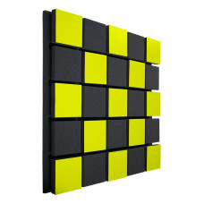 Acoustic panel Ecosound Tetras Acoustic Wood Yellow 50x50cm 33mm 