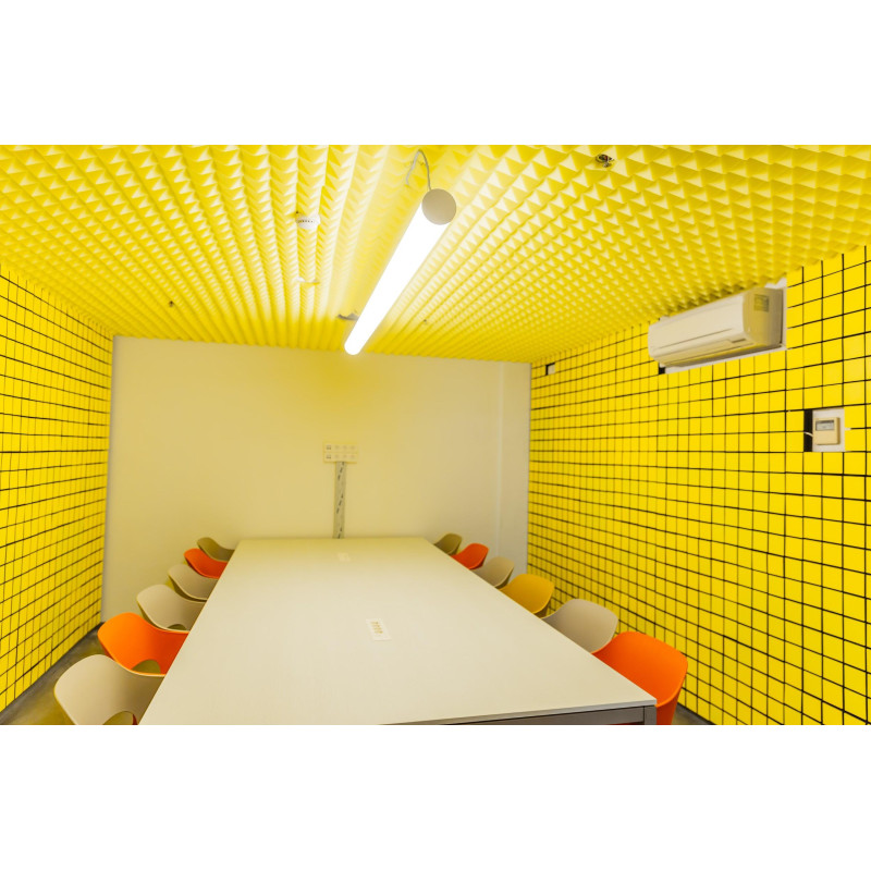 Acoustic foam panel Ecosound Tetras Gray 100x100cm, 70mm, grey