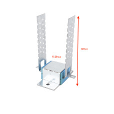 Anti-vibration mounts for soundproofing walls and ceilings VibroNet C2 PRO 86x140mm