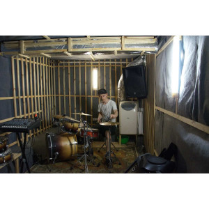 Drumming studio.