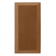 Velvet acoustic panel made of acoustic foam Ecosound Velvet Brown 50x25cm 50mm 