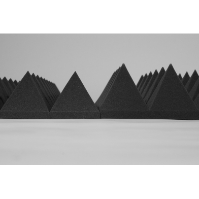 Купить acoustic foam ecosound pyramid xl 100mm 1mx1m color grey по низкой цене