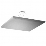 Suspended Sound Absorbing Panel Ecosound Quadro Light grey 70mm 1x1m gray