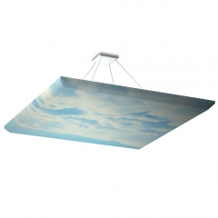 Suspended Sound Absorbing Panel Ecosound Quadro Sky 50mm 1x1m Color blue