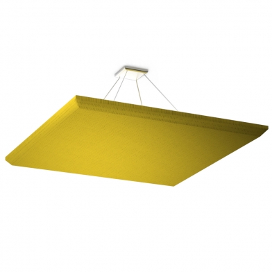 Купить ecosound quadro yellow suspended sound absorbing panel 50mm 1x1m  по низкой цене