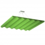 Купить ecosound quadro wave green suspended sound absorbing panel 50mm 1x1m  по низкой цене