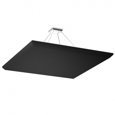 Купить ecosound quadro black acoustic suspended sound absorbing panel 70mm 1x1m  по низкой цене