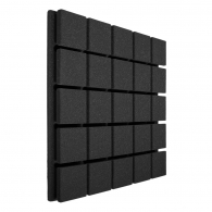 Acoustic foam panel Ecosound Tetras Black 50x50cm, 100mm