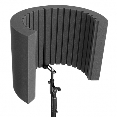 Купить acoustic shield for microphone ecosound ecos shiled 53x40cm 80mm graphite black по низкой цене