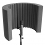 Купить acoustic shield for microphone ecosound ecos wave 53x40cm 80mm graphite black по низкой цене