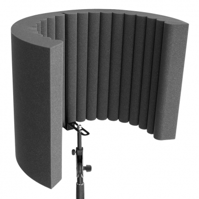 Купить acoustic shield for microphone ecosound ecos wave 53x40cm 80mm graphite black по низкой цене