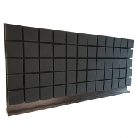 Desktop acoustic screen for office tables Ecosound Tetras screen 1200 х 600 Graphite Black