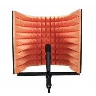 Acoustic shield for microphone Ecosound L 50x50 cm color orange