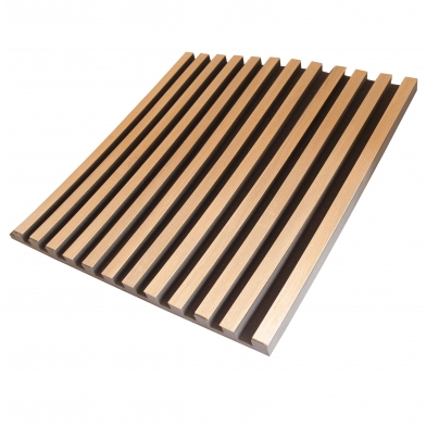 Купить acoustic panel ecosound comb wood sonoma 100x100cm 53mm light oak color по низкой цене