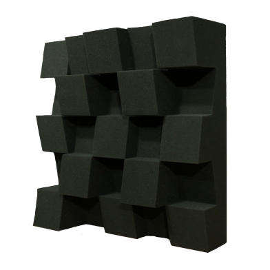 Купить acoustic diffuser ecosound ecodiff foam 150mm, 50x50 cm black по низкой цене