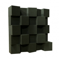 Acoustic diffuser Ecosound EcoDIFF foam 150mm, 50x50 cm black