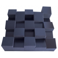 Acoustic diffuser-diffuser Ecosound EcoDIFF foam black 150mm, 50x50 cm  