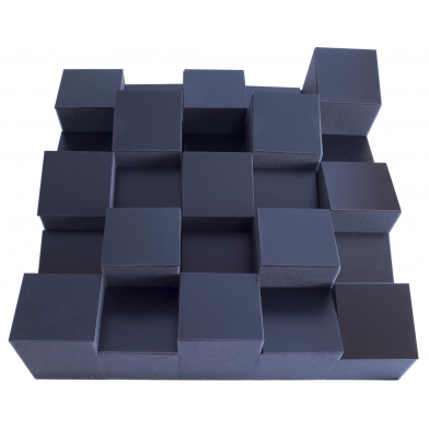 Купить acoustic diffuser-diffuser ecosound ecodiff foam black 150mm, 50x50 cm   по низкой цене