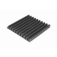 Acoustic foam panel Ecosound COMB 50mm, 50x50cm graphite black