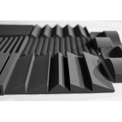 Купить acoustic foam panel ecosound brick 50mm, 25x50cm graphite black по низкой цене