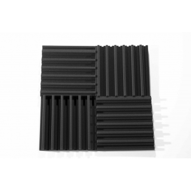 Купить acoustic foam panel ecosound town 50mm, 50x50cm graphite black по низкой цене