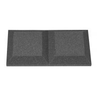 Acoustic foam panel Ecosound Duos 50mm,25x50cm graphite black