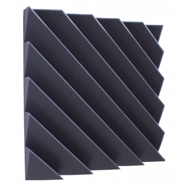 Купить acoustic panel ecosound acoustic wave 50mm, 50x50cm graphite black по низкой цене