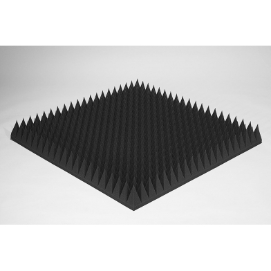 Купить acoustic foam rubber ecosound pyramid 120mm 1mx1m color black graphite по низкой цене