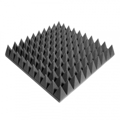 Acoustic foam panel Ecosound pyramid 90mm Mini, 0.5x0.5m black graphite