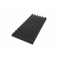 Acoustic foam panel Ecosound pyramid XL 120mm 1.2mx0.6m Graphite black