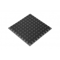 Acoustic foam panel Ecosound pyramid Mini 30mm 0.5x0.5m black graphite