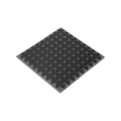 Купить acoustic foam panel ecosound pyramid mini 30mm 0.5x0.5m black graphite по низкой цене