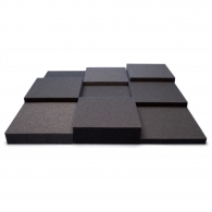 Acoustic foam panel Ecosound Pattern Black 60mm, 60x60cm 