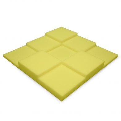 Купить acoustic foam panel ecosound pattern yellow 60mm, 60x60cm  по низкой цене